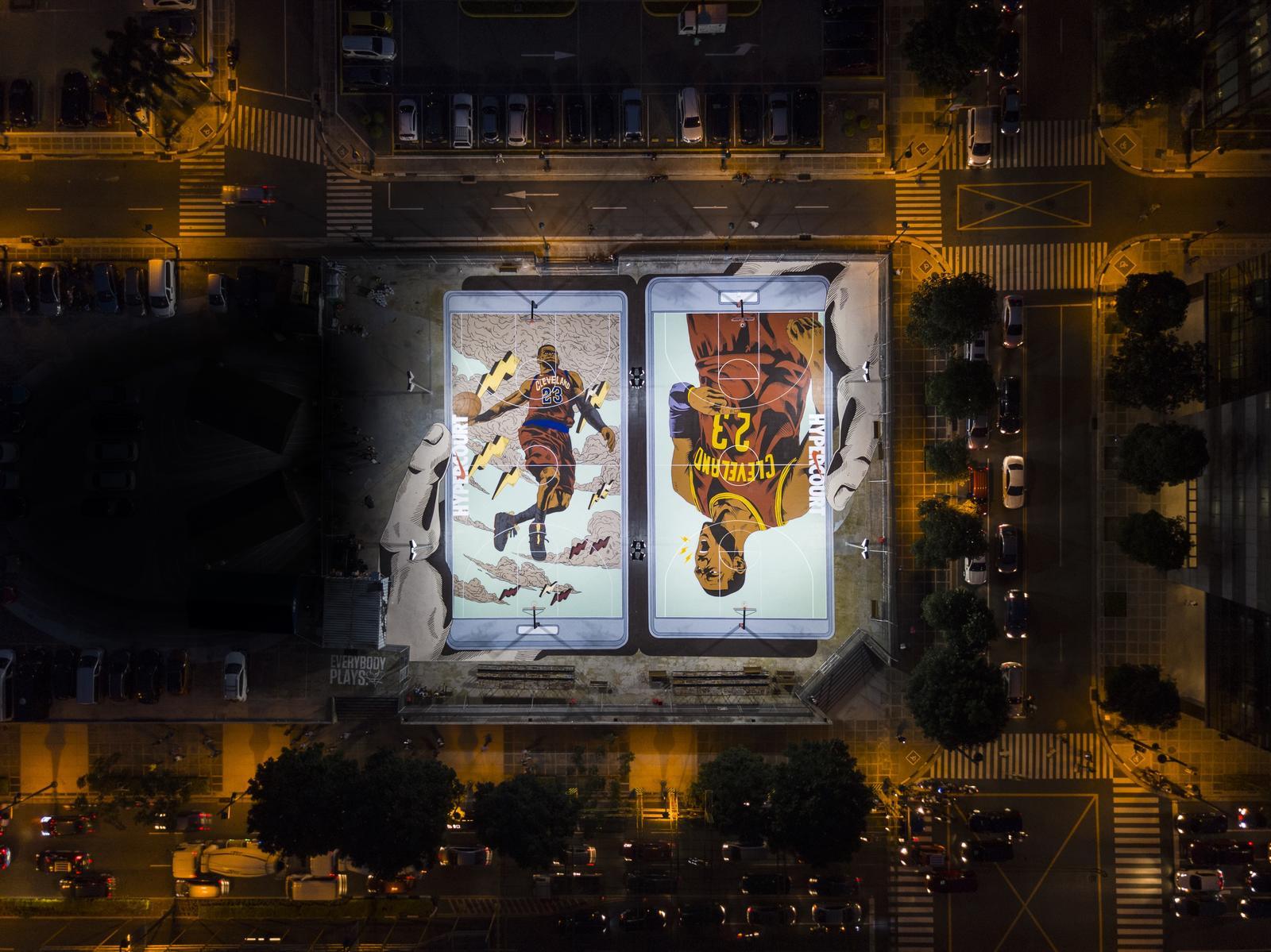LeBron James playground