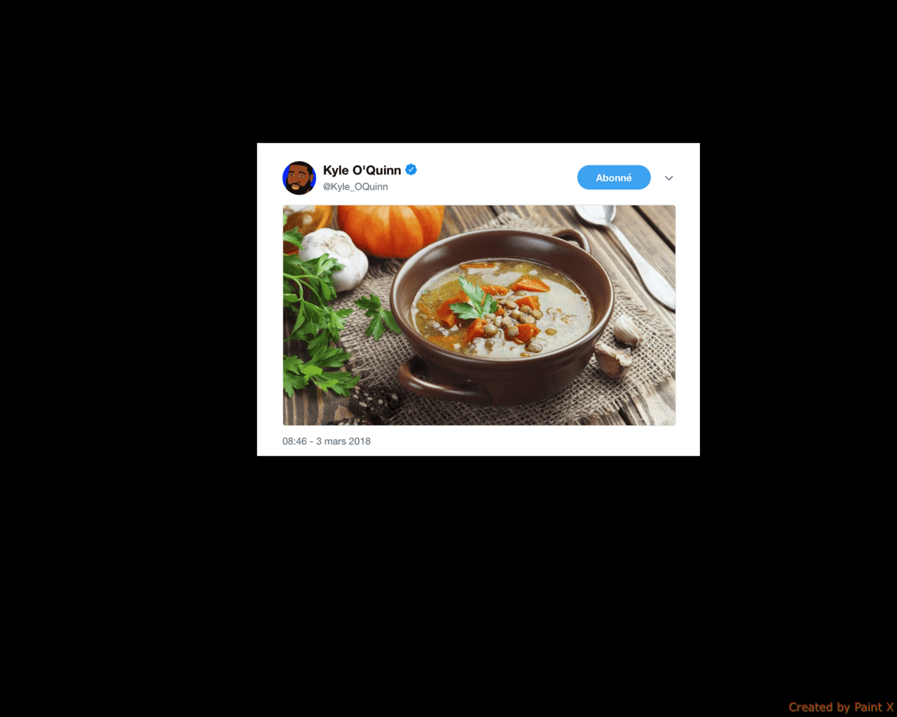 Le mois de mars 2018 vu par Twitter : Kyle O'Quinn a décidé de s'inspirer du GOAT