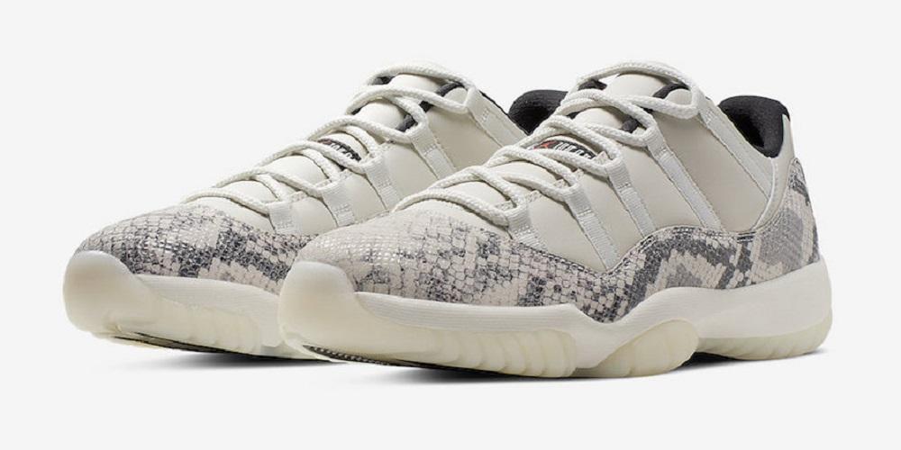 Air Jordan 11 Low Snakeskin Light Bone : Jordan Brand ne peut plus se passer de serpent