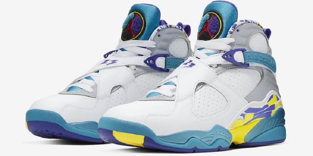 Air Jordan 8 WMNS White Aqua