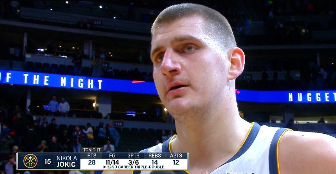 Nikola Jokic stats 15 décembre