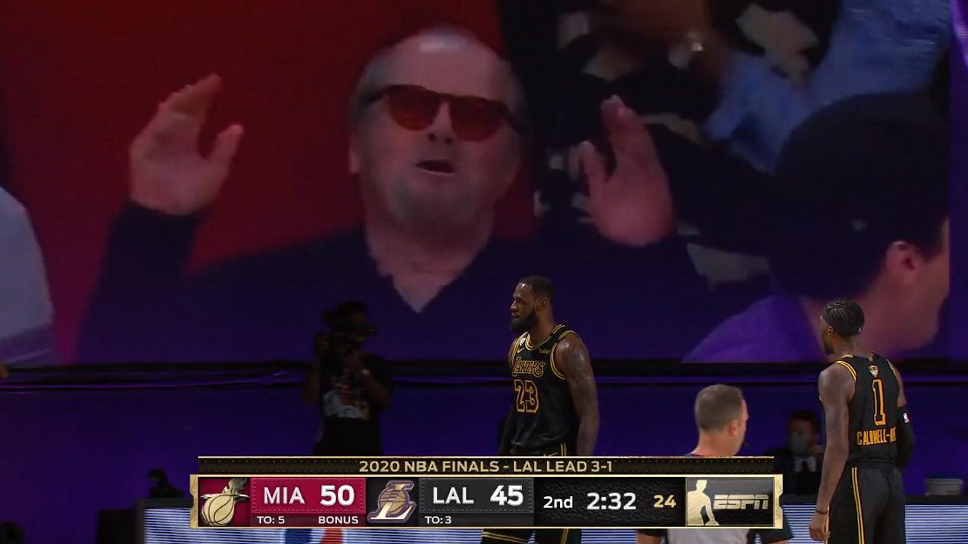 Jack Nicholson Game 5 10 octobre 2020