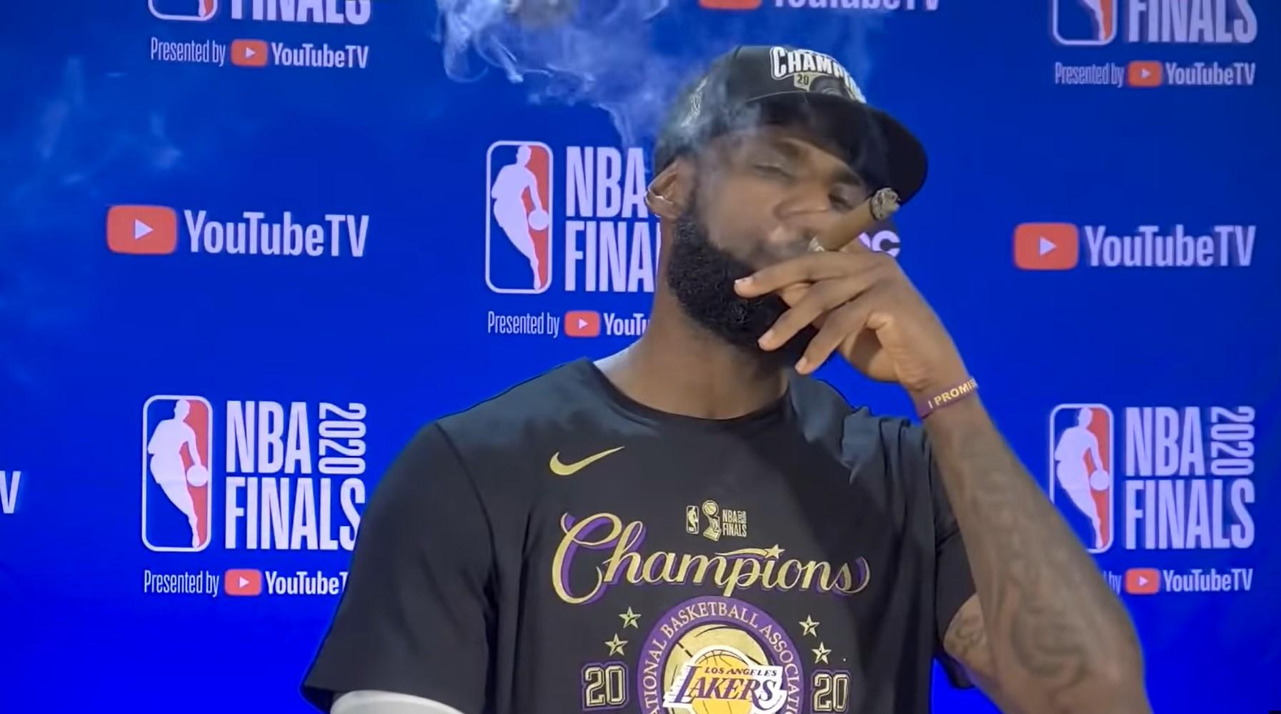 lebron james cigare