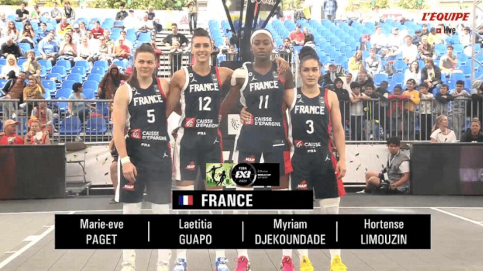 Equipe de France féminine Coupe du Monde 3x3