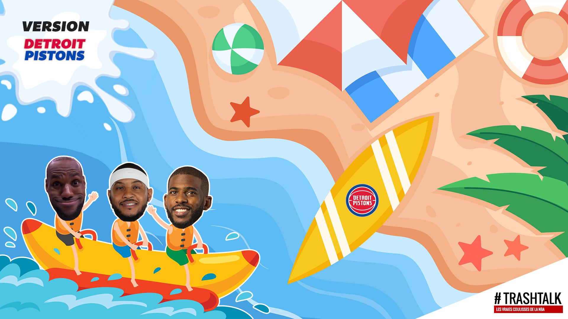 Detroit Pistons Vacances joueurs NBA
