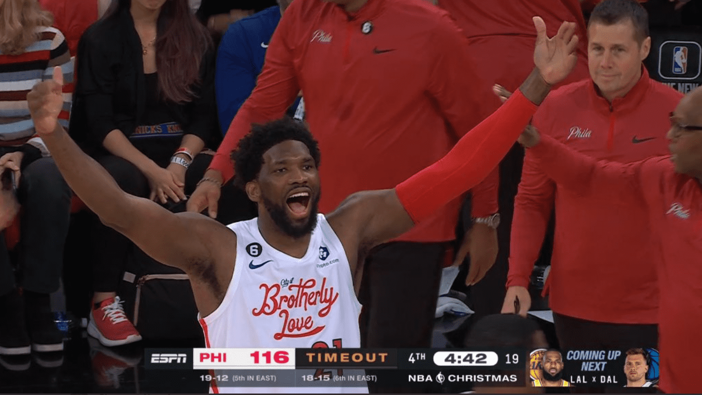 Joel Embiid Philadelphia 76ers 25 décembre 2022