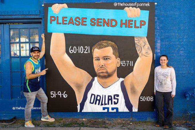 fresque Luka Doncic 17 janvier 2023
