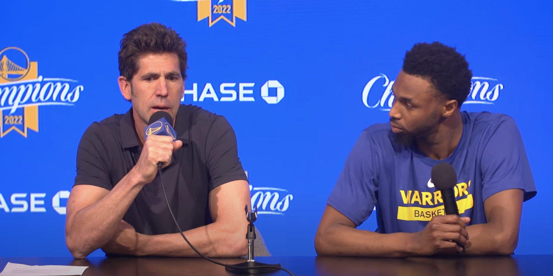 Bob Myers Andrew Wiggins 5 avril 2023