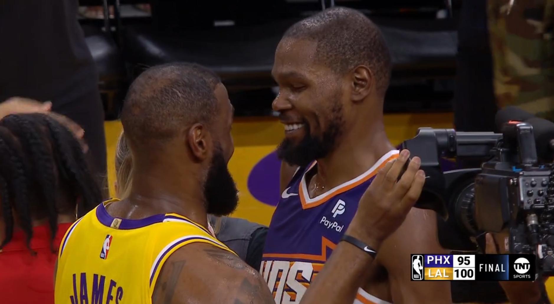 LeBron James Kevin Durant 27 octobre 2023 Lakers Suns Programme NBA
