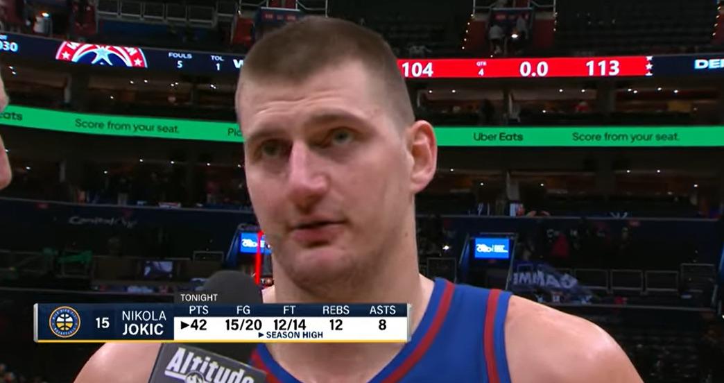 Nikola Jokic 22 janvier 2024
