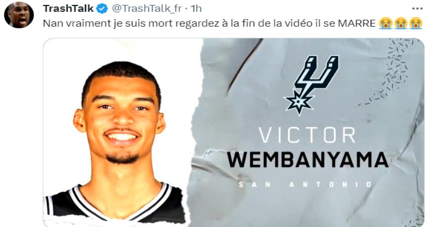 Victor Wembanyama tweet 13 février 2024