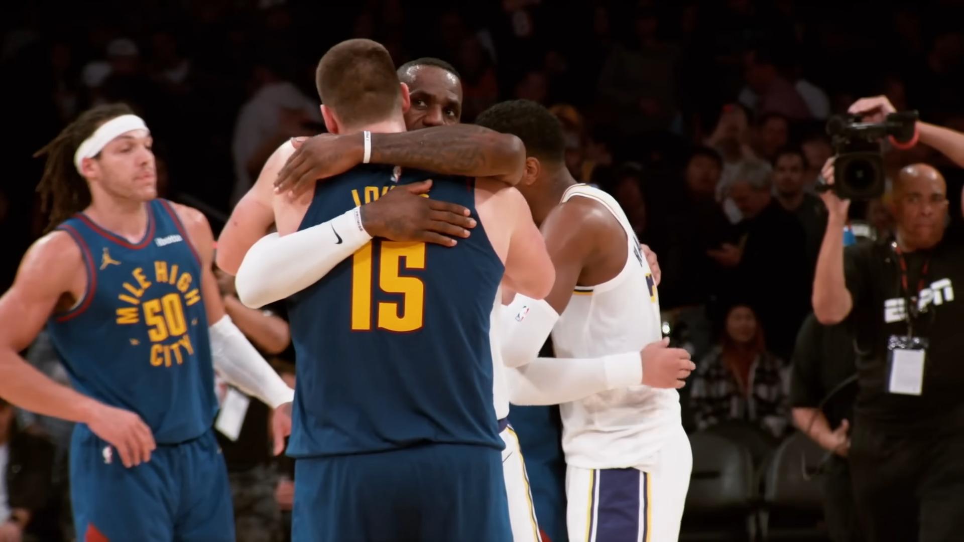 LeBron James Nikola Jokic Nuggets Lakers 16 mars 2024