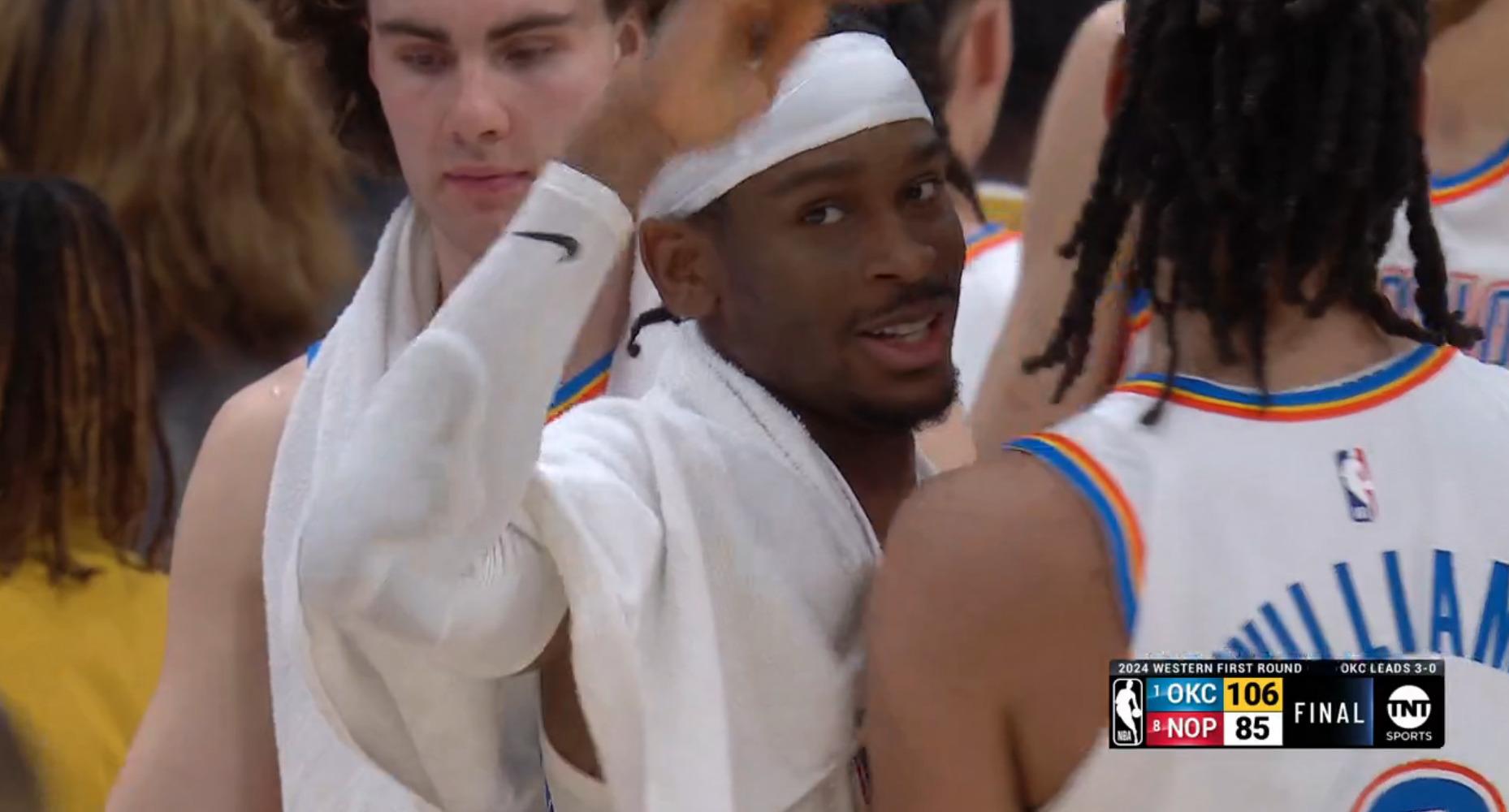 Shai Gilgeous-Alexander Oklahoma City Thunder 27 avril 2024