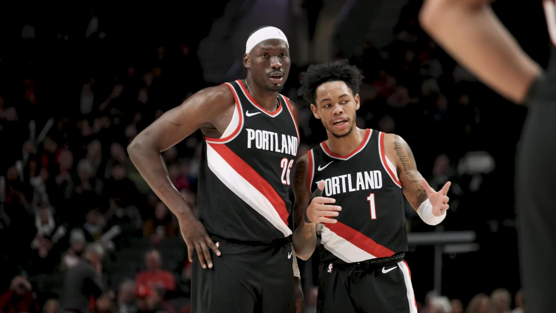 Duop Reath Anfernee Simons Blazers 17 mars 2024