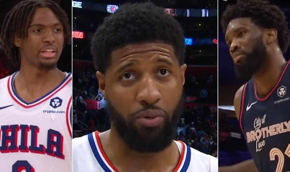 paul george tyrese maxey joel embiid