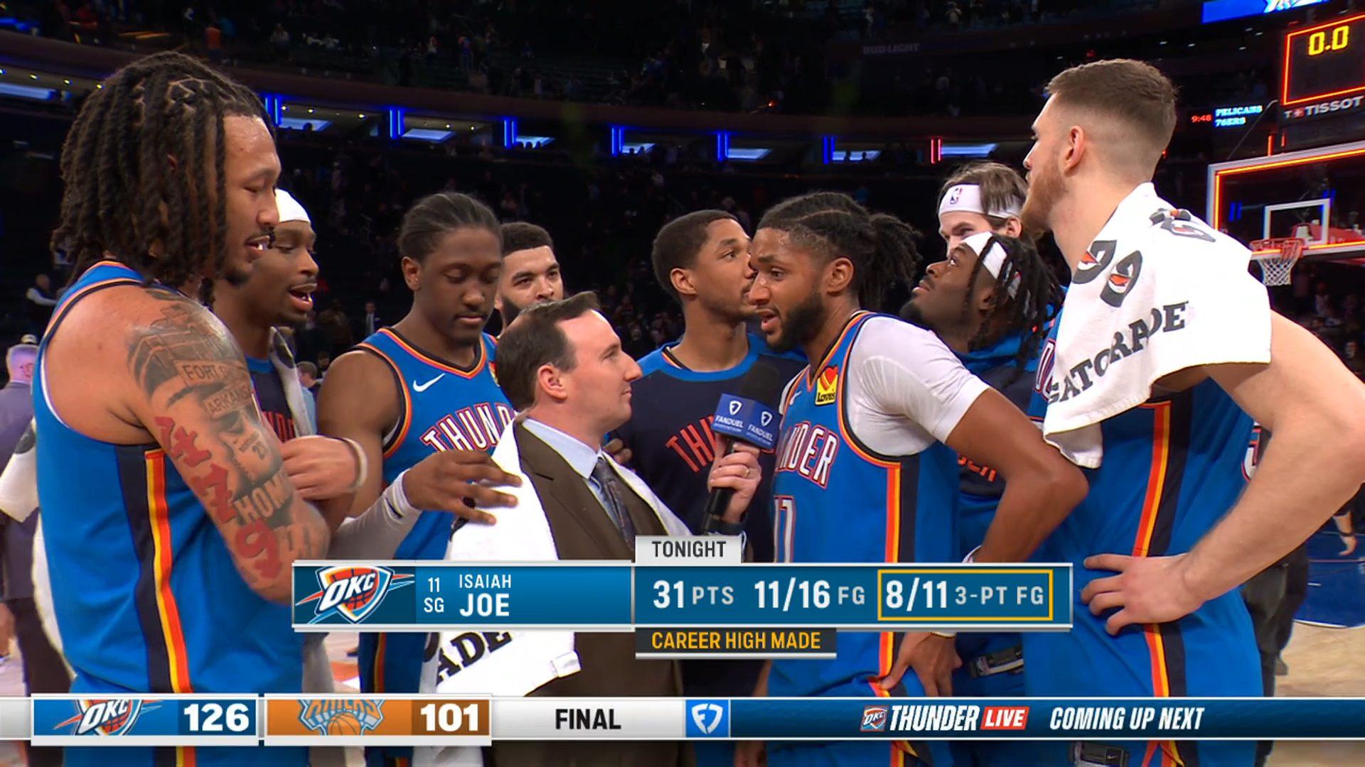 Isaiah Joe OKC Thunder 11 janvier 2025
