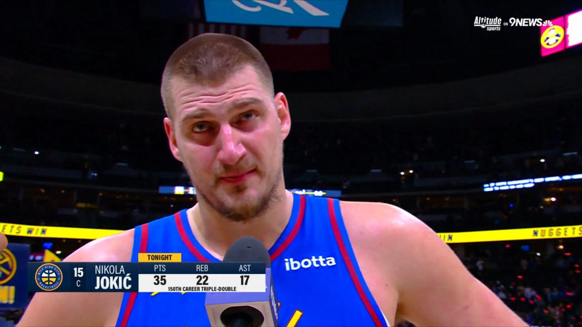 Nikola Jokic Nuggets 24 janvier 2025