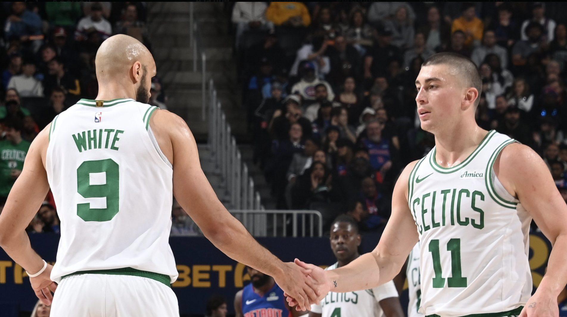 Derrick White et Payton Pritchard 6 mars 2025