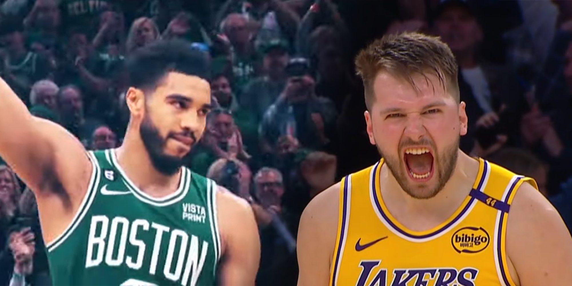 Luka Doncic Jayson Tatum Lakers Celtics