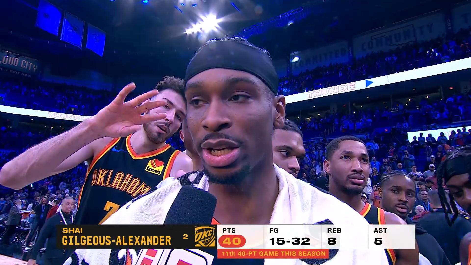 shai gilgeous-alexander nuggets thunder