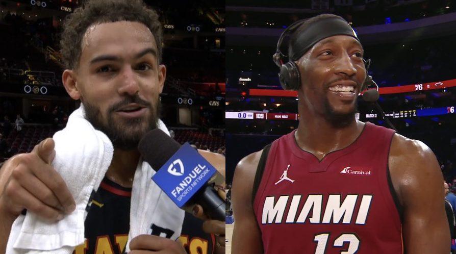 Trae Young et Bam Adebayo Hawks - Heat