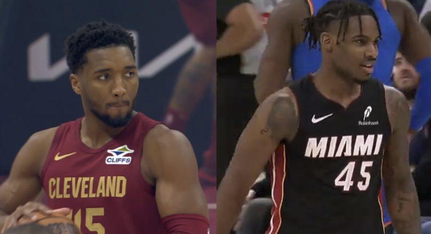 Donovan Mitchell et Davion Mitchell Cavaliers - Heat