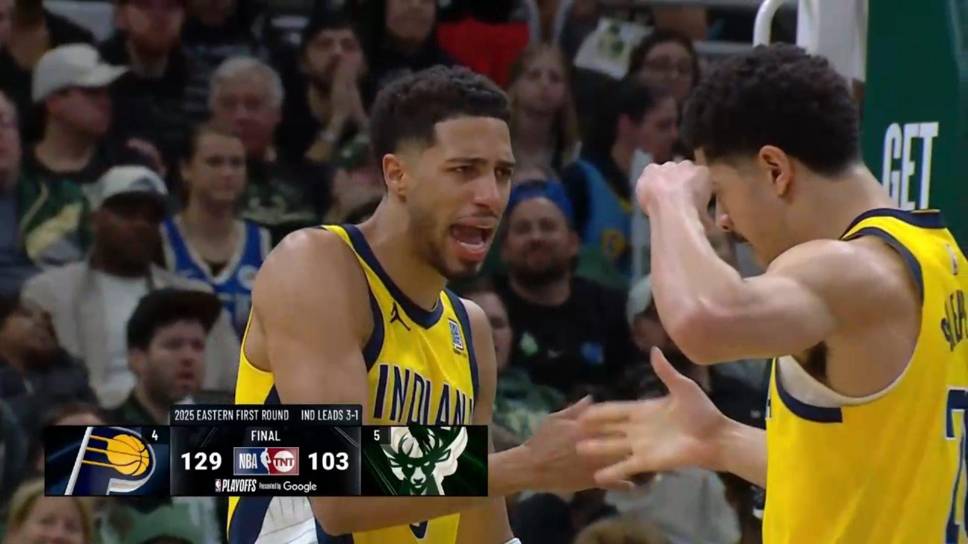 Tyrese Haliburton Pacers 28 avril 2025