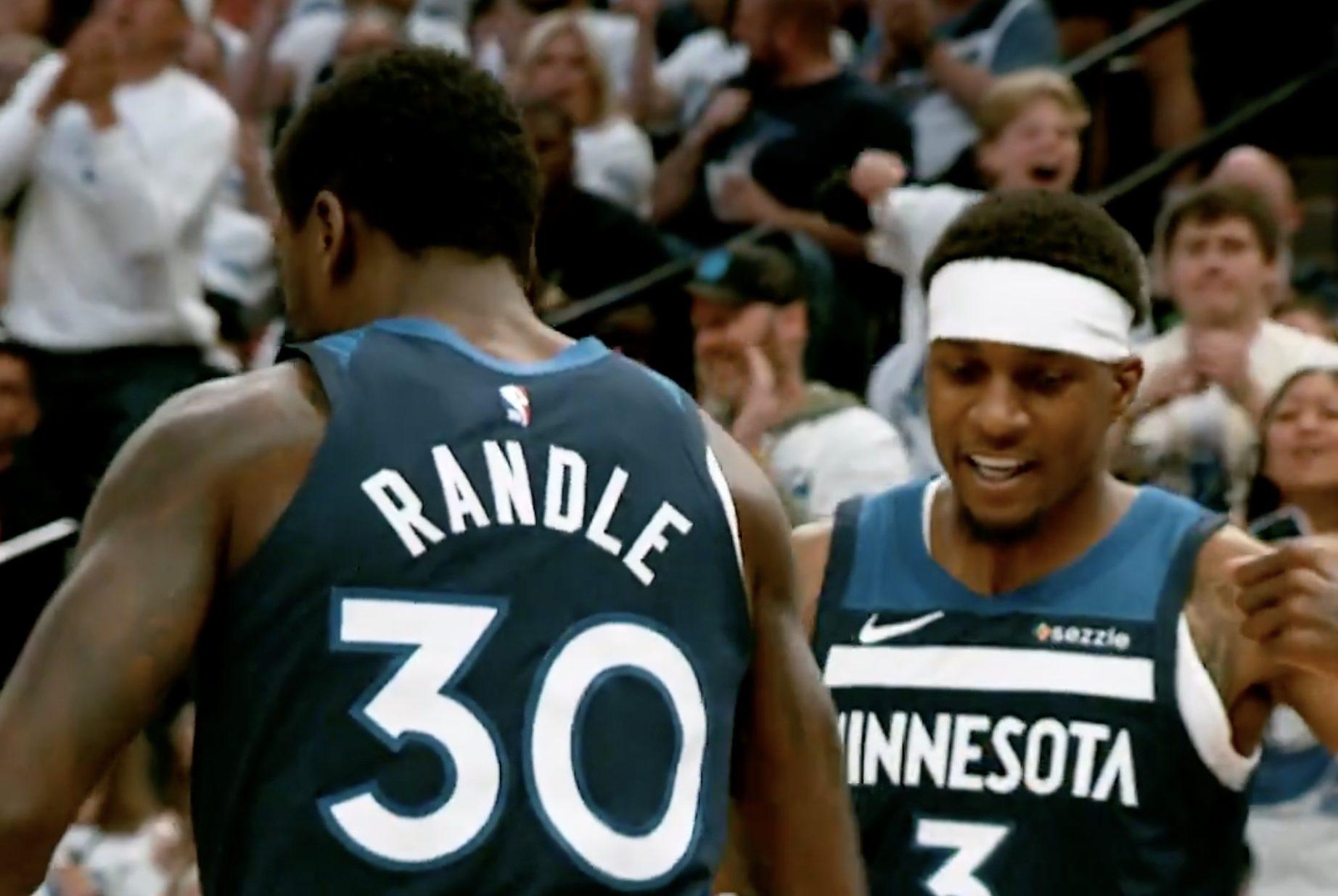 Julius Randle, Jalen McDaniels Timberwolves 9 mai 2025