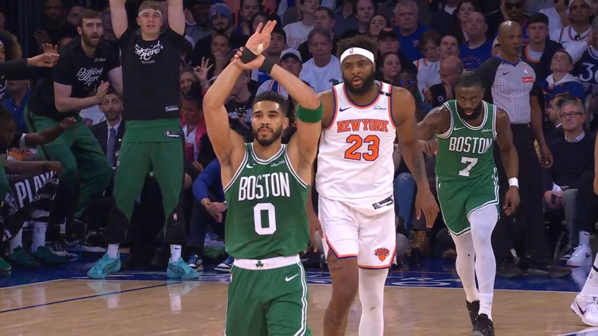 jayson tatum celtics knicks