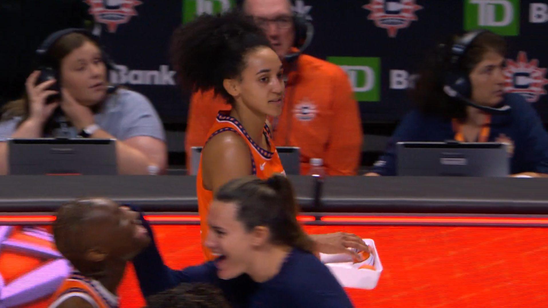 Leila Lacan Sun WNBA 9 juillet 2025