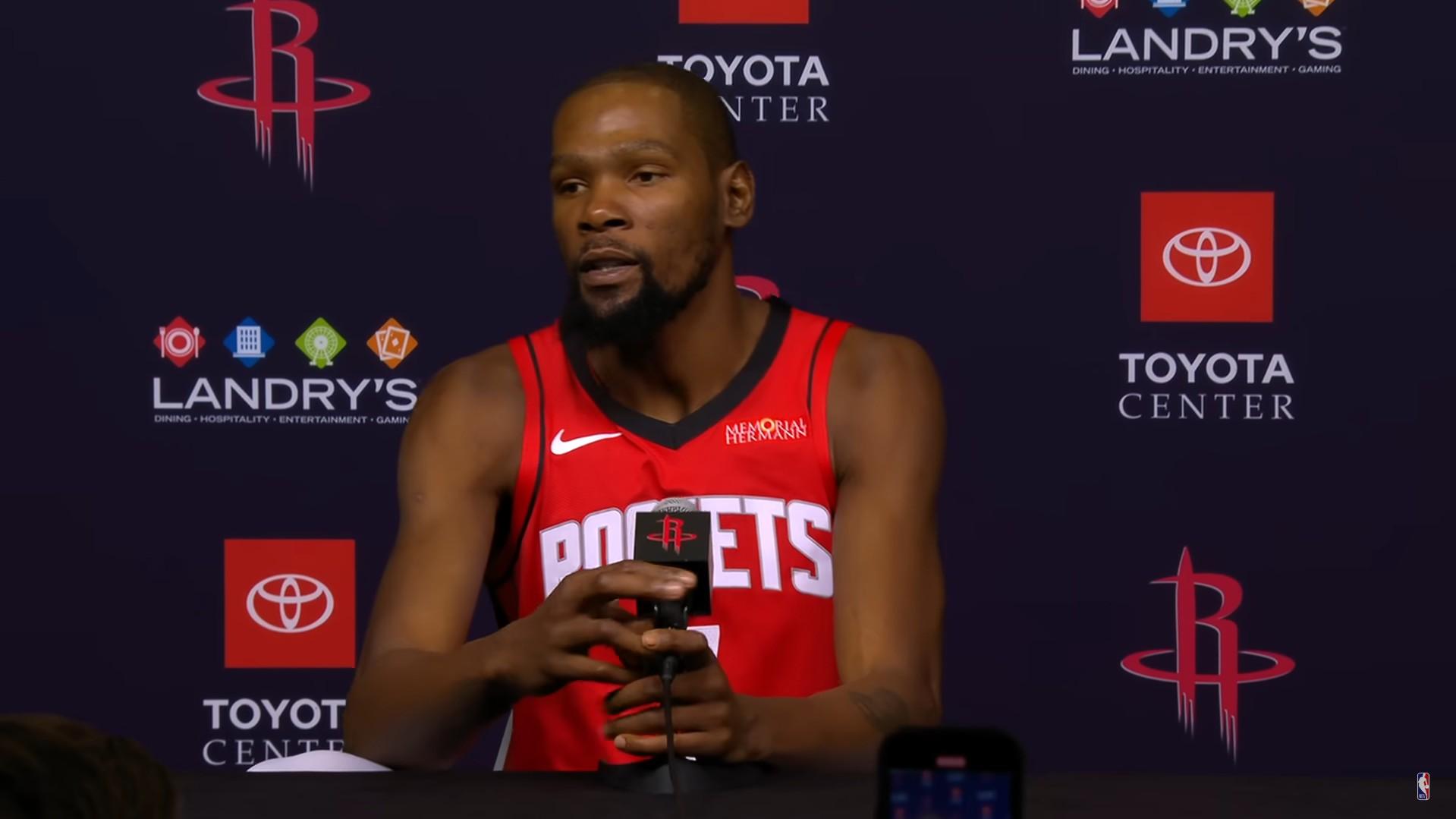 kevin durant houston rockets media day