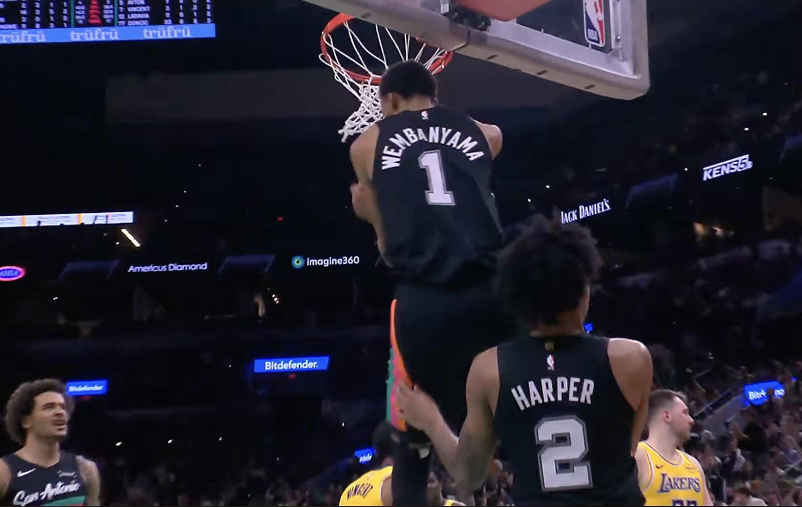 Victor Wembanyama vs Lakers 8 janvier 2026