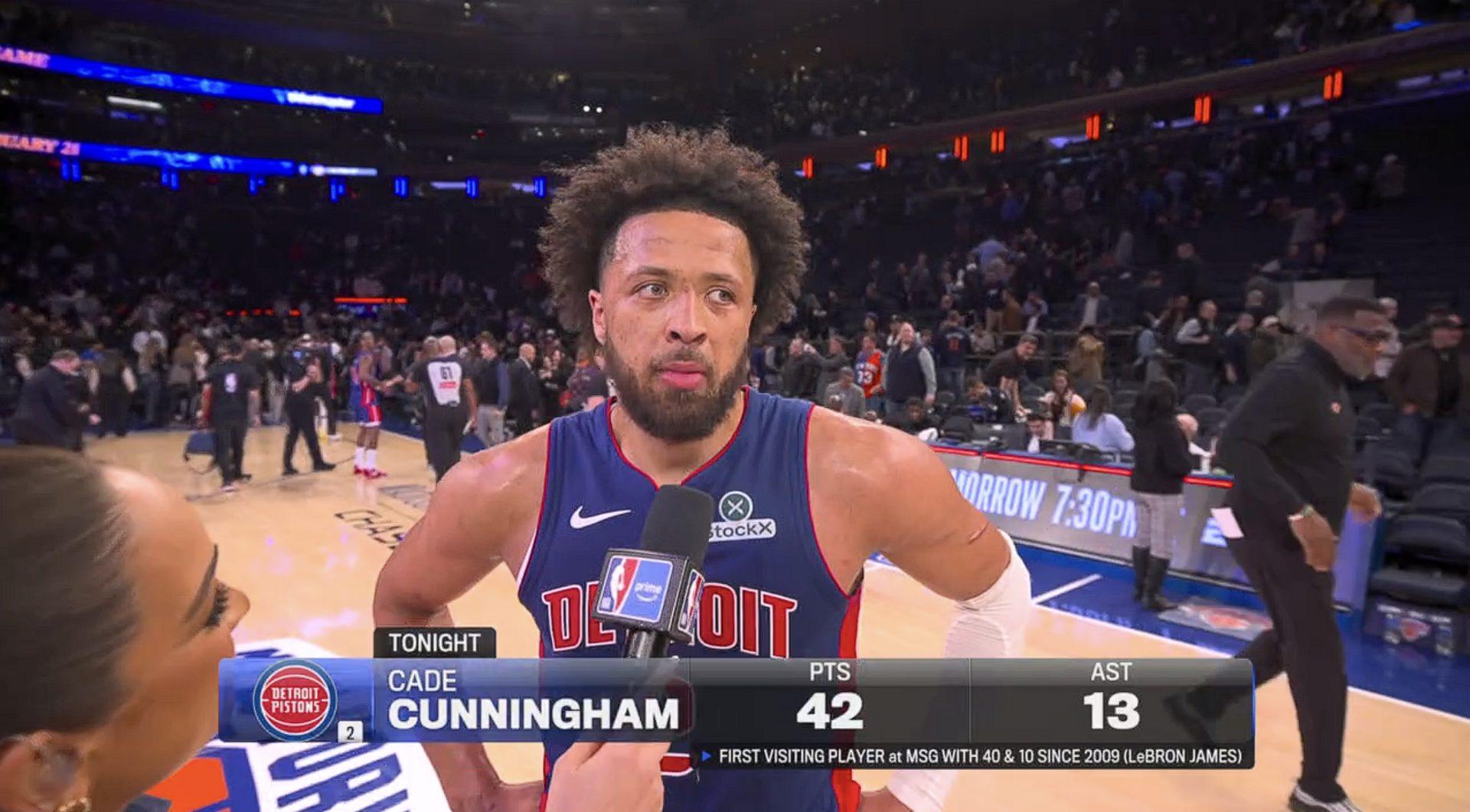 cade cunningham knicks
