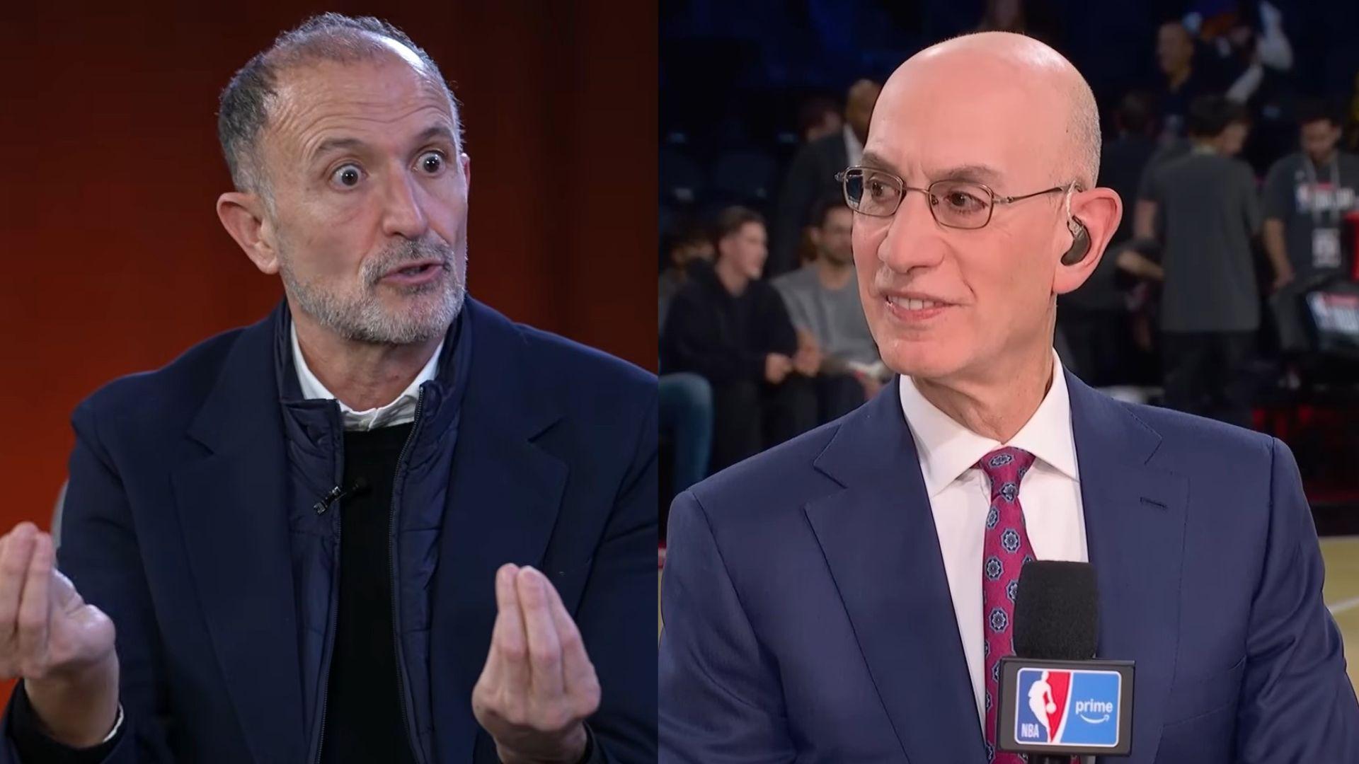 Chus Bueno et Adam Silver
