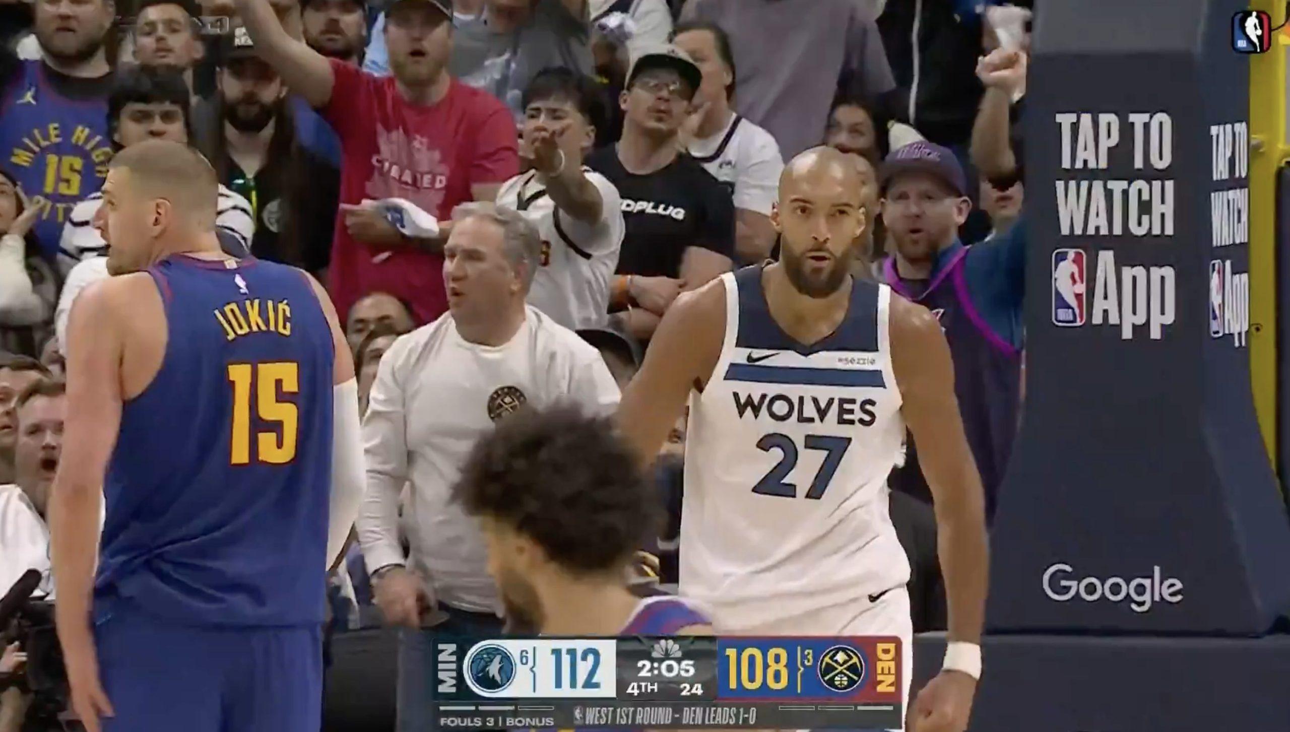 Nikola Jokic et Rudy Gobert 21 avril 2026