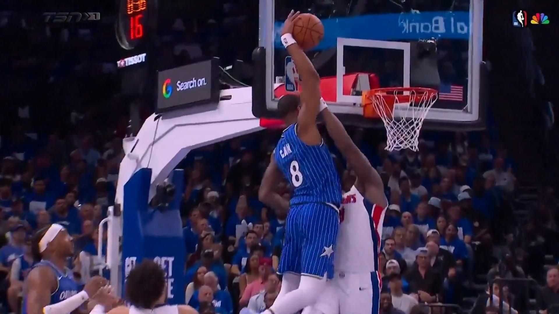 jamal cain pistons dunk