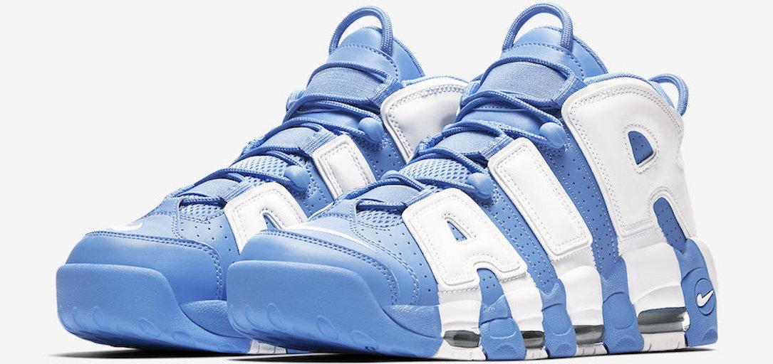 Nike AIr More Uptempo University Blue North Carolina