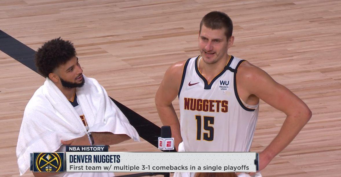 Jamal Murray Nikola Jokic 16 septembre 2020