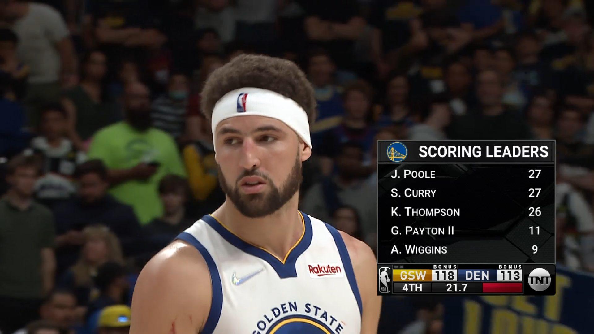 Klay Thompson Warriors 22 avril 2022