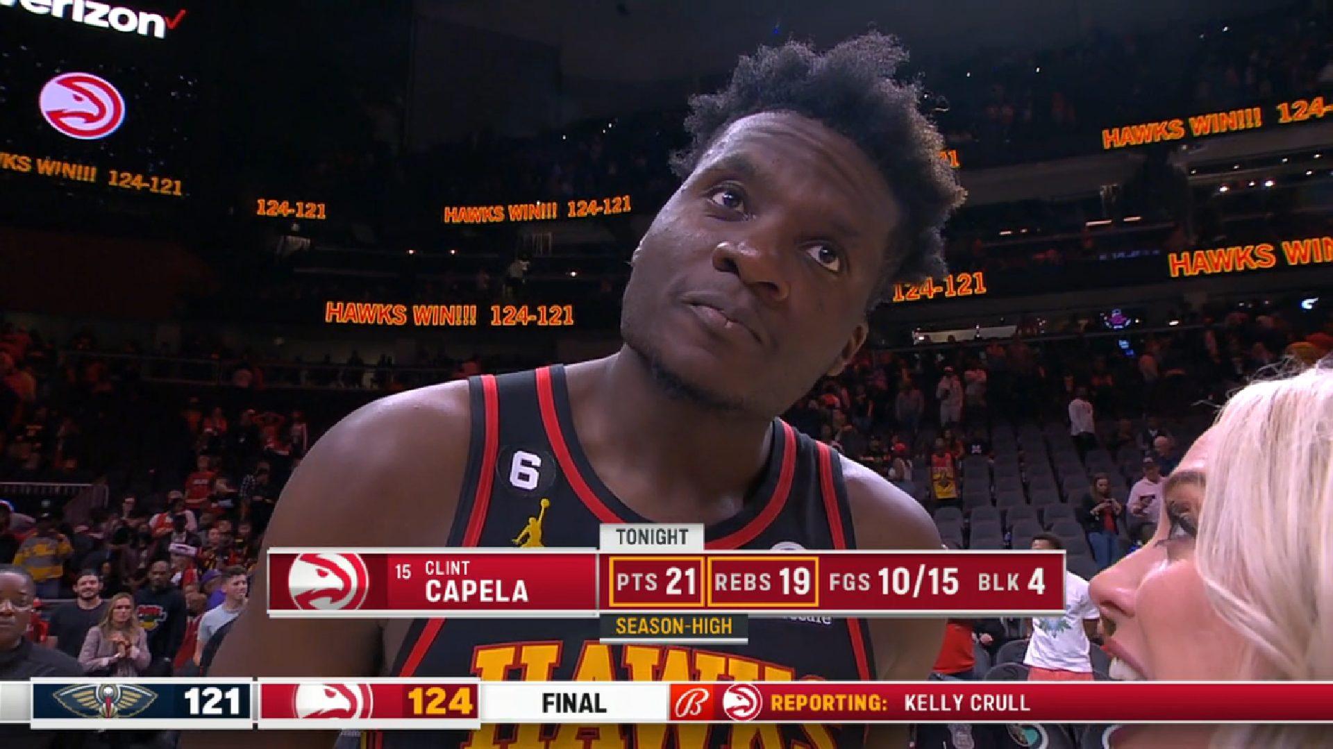 Clint Capela Atlanta Hawks 6 novembre 2022