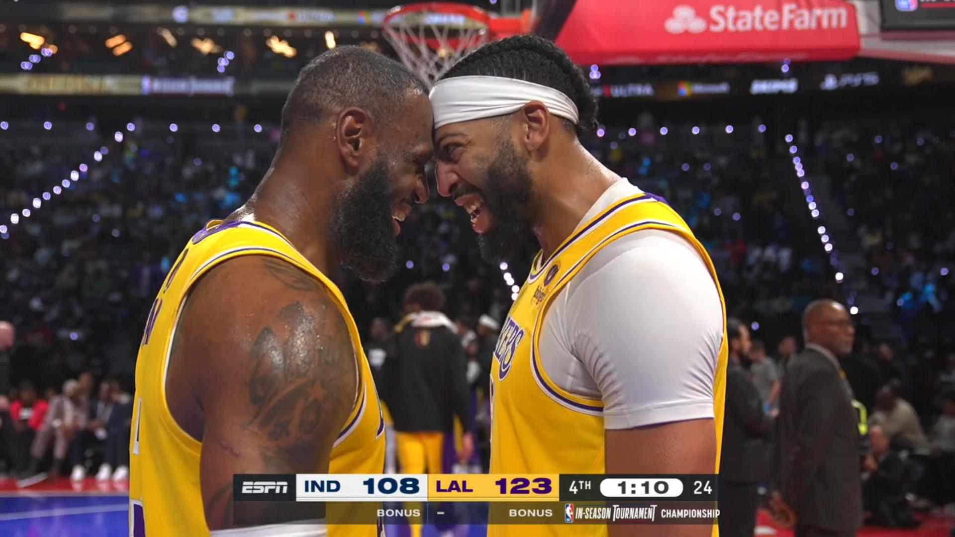 LeBron James Anthony Davis 2 10 décembre 2023