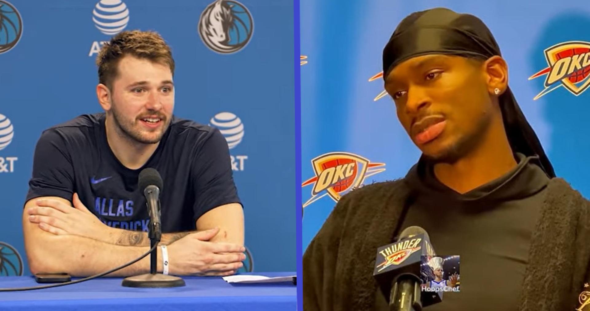 Luka Doncic et Shai Gilgeous- Alexander 10 avril 2024