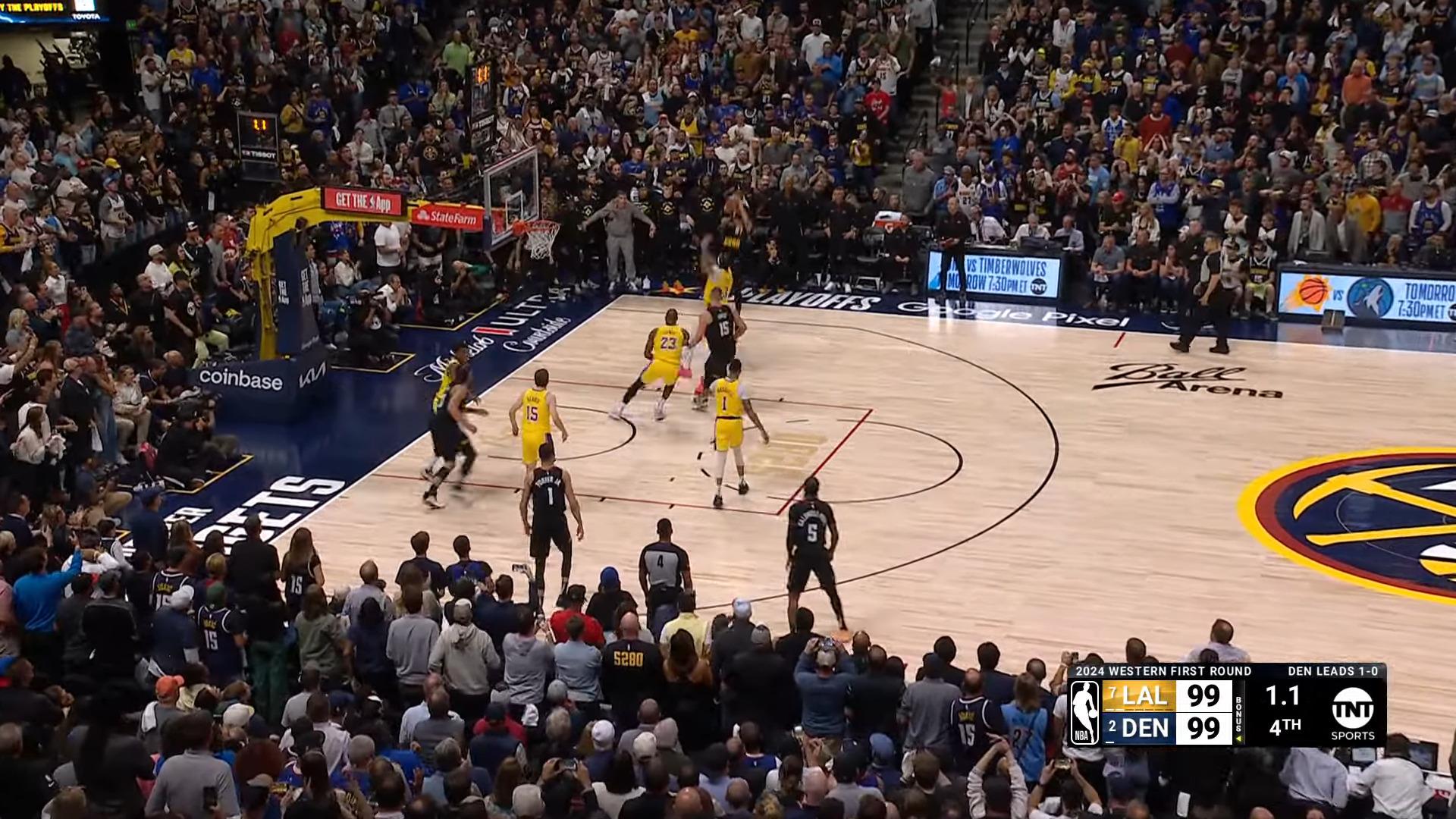 Shoot de la gagne Jamal Murray Denver Nuggets 23 avril 2024