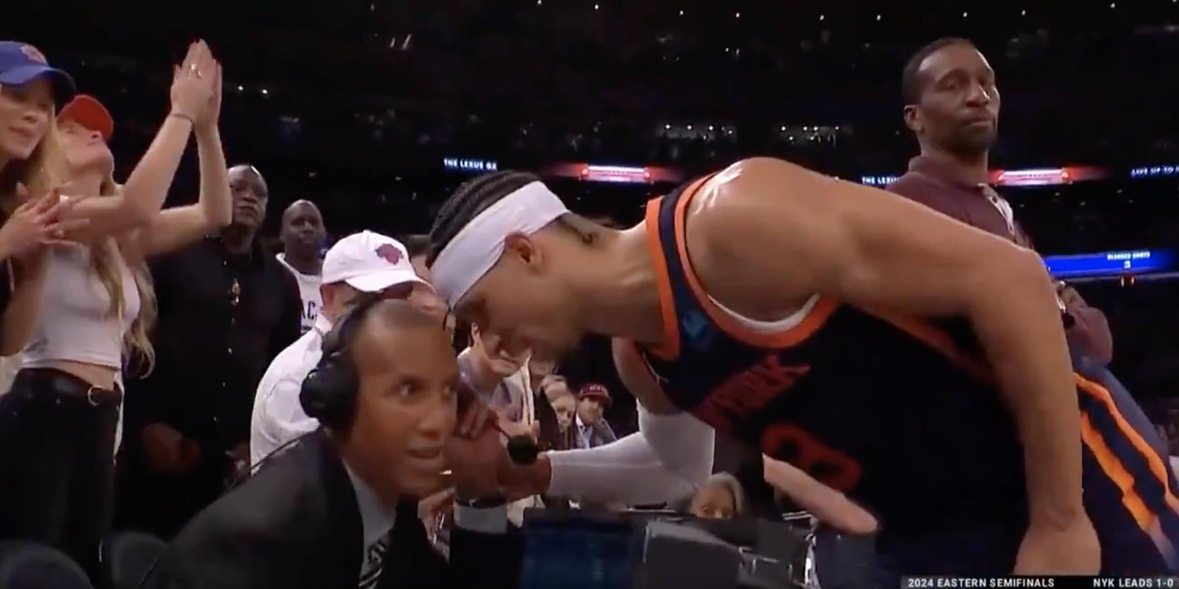 Josh Hart Reggie Miller Playoffs Knicks Pacers