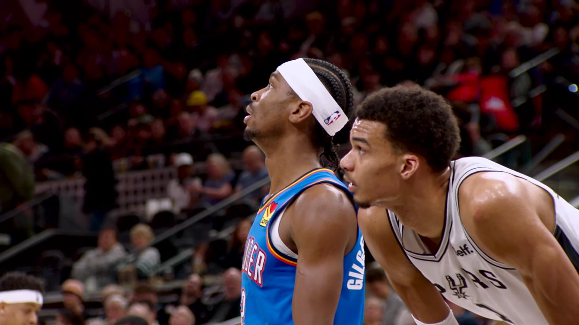 Victor Wembanyama Shai Gilgeous-Alexander Thunder Spurs 10 mai 2024