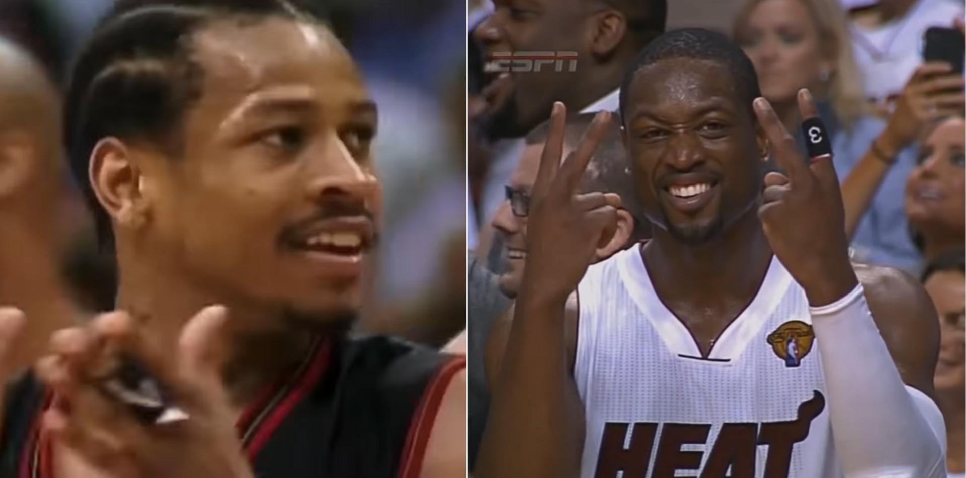 Allen Iverson Dwyane Wade Miami Heat 5 juin 2024