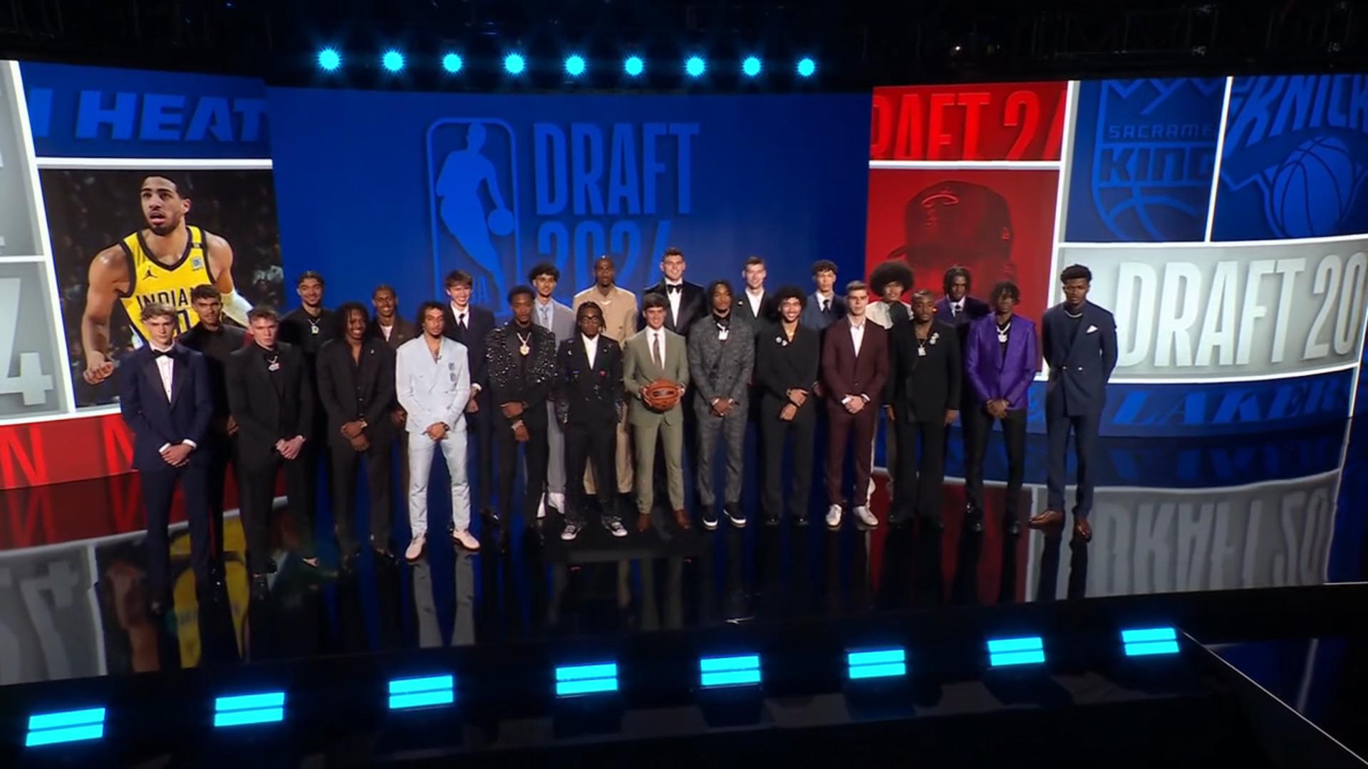 Draft 2024 Lottery picks photo officielle 27 juin 2024