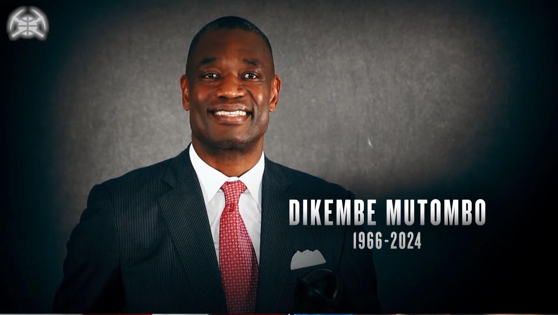 Dikembe Mutombo Denver Nuggets tribute 25 octobre 2024