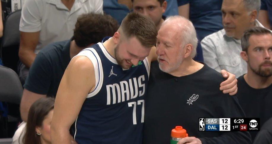 Luka Doncic Gregg Popovich 25 octobre 2024