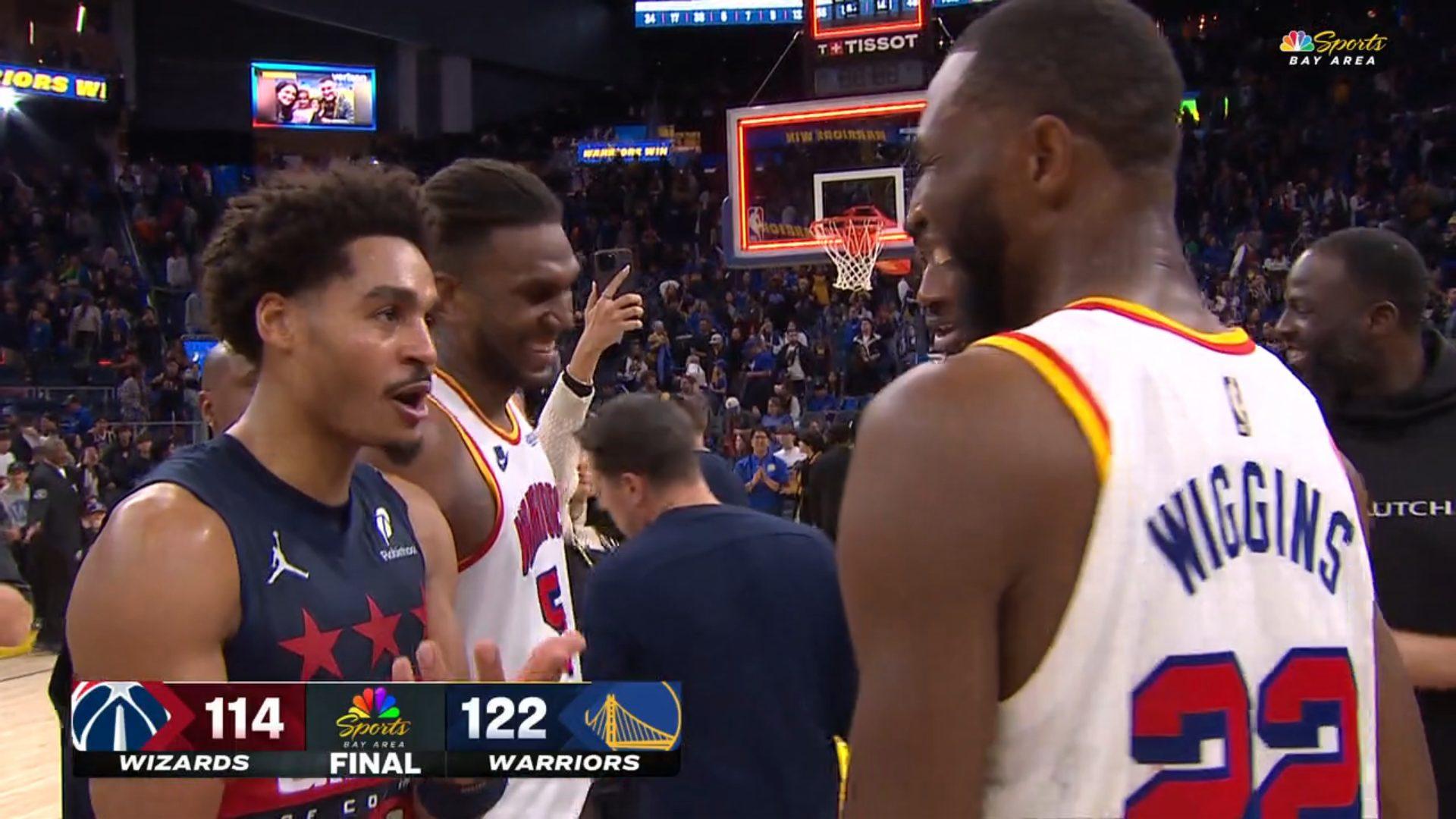Jordan Poole Andrew Wiggins Wizards Warriors 19 janvier 2025